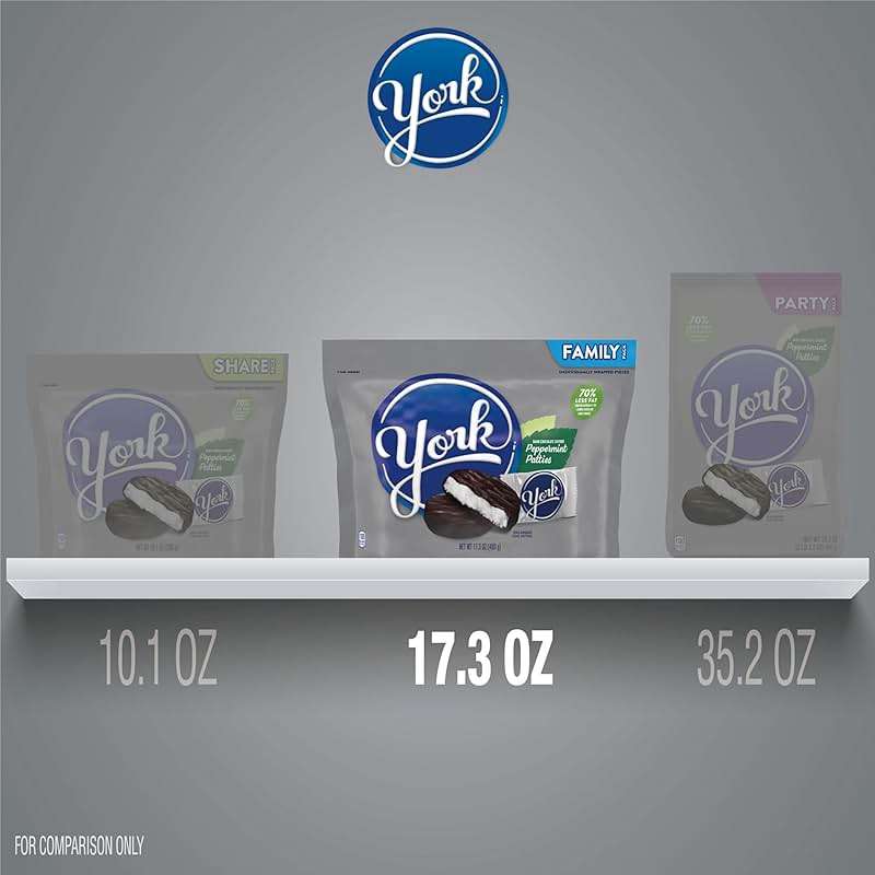 YORK Dark Chocolate Peppermint Patties, Candy Family Pack, 17.3 oz - Image 7