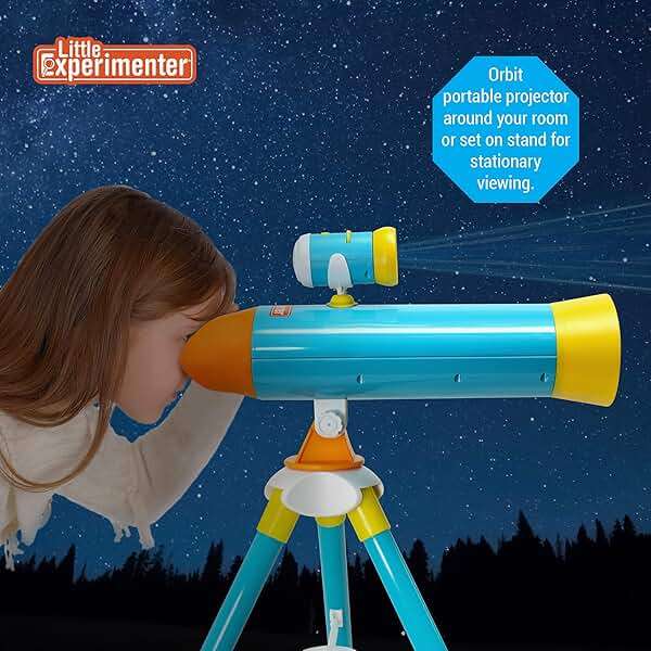 Little Experimenter Projector Telescope for Kids, Children's Telescopes & 24 Space Images, STEM Activity Science Toys, Gifts for Kids, Learning Gifts for Boys & Girls Ages 3 4 5 6-12 Year Old - Image 2