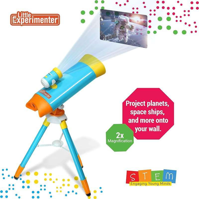 Little Experimenter Projector Telescope for Kids, Children's Telescopes & 24 Space Images, STEM Activity Science Toys, Gifts for Kids, Learning Gifts for Boys & Girls Ages 3 4 5 6-12 Year Old - Image 4