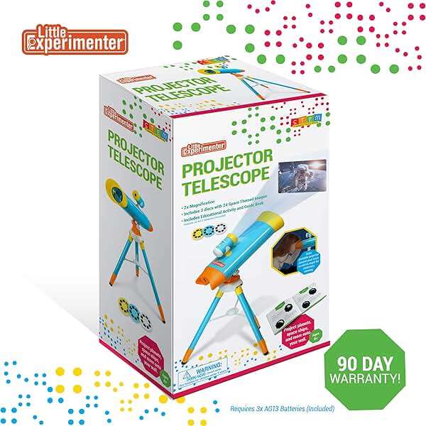 Little Experimenter Projector Telescope for Kids, Children's Telescopes & 24 Space Images, STEM Activity Science Toys, Gifts for Kids, Learning Gifts for Boys & Girls Ages 3 4 5 6-12 Year Old - Image 5