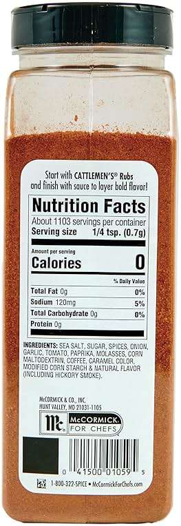 Cattlemen's Cowboy Rub, 27.25 oz - One 27.25 Ounce Container of Cowboy BBQ Rub with Hickory Smoke, Molasses and Coffee Flavor, Perfect for Brisket, Chicken or Beef - Image 2
