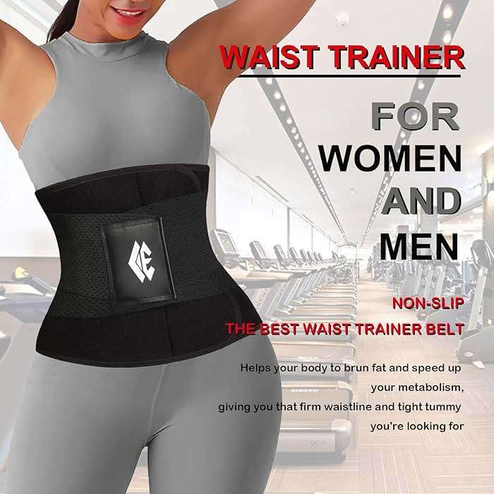 ChongErfei Waist Trainer Belt for Women Man - Waist Trimmer Ab Belt - Tummy Control Body Shaper - Image 2