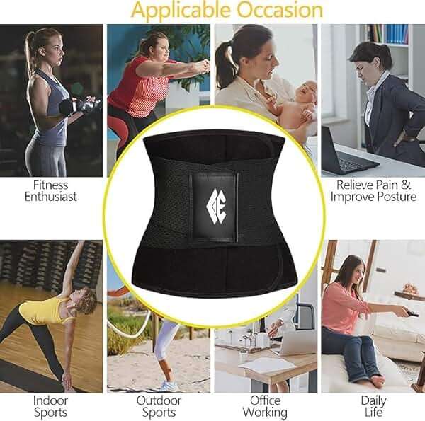 ChongErfei Waist Trainer Belt for Women Man - Waist Trimmer Ab Belt - Tummy Control Body Shaper - Image 6