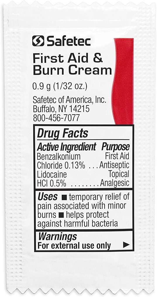 Safetec First Aid Burn Cream .9 g. Pouch 25 ct. Box (4 Pack) - Image 4