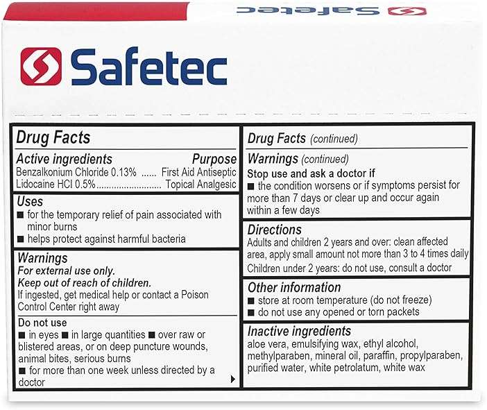 Safetec First Aid Burn Cream .9 g. Pouch 25 ct. Box (4 Pack) - Image 7