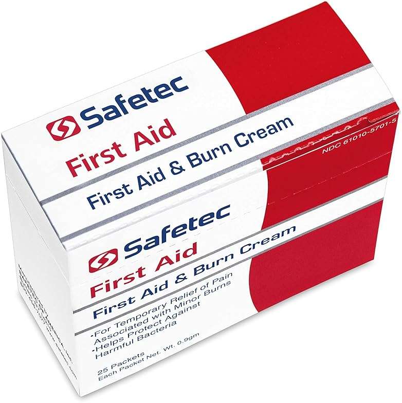 Safetec First Aid Burn Cream .9 g. Pouch 25 ct. Box (6 Pack) - Image 3