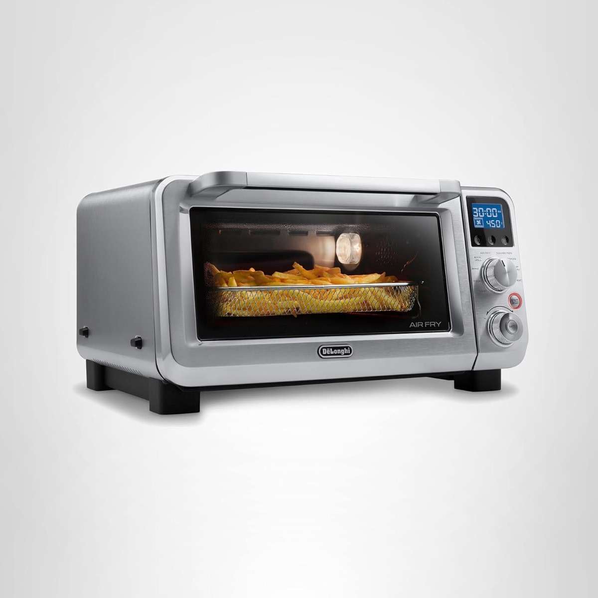 De'Longhi Digital Air Fry Convection Toaster Oven 14L Stainless Steel, Air Fry Oven, 9-in-1, Grills, Broils, Bakes, Roasts, Reheats, Keep Warm, Non-Stick, Scratch-Resistant Interior, 1800-Watts - Image 8