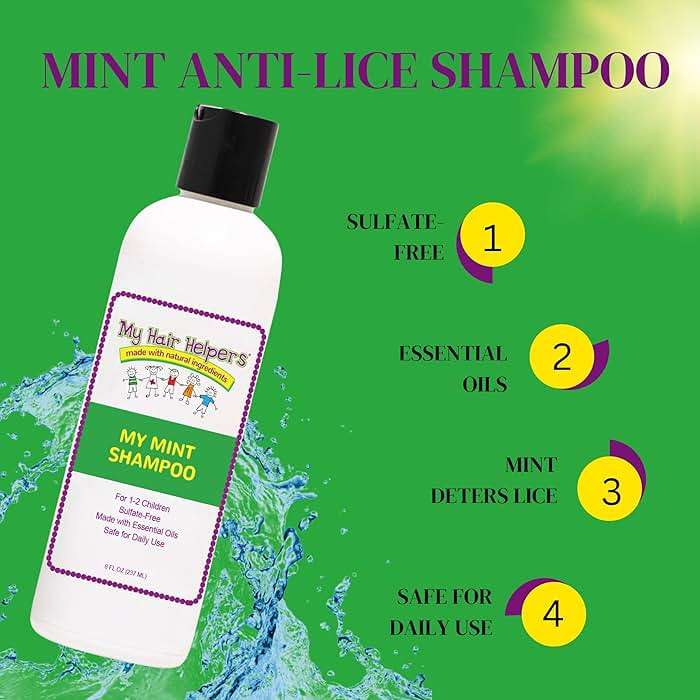 My Hair Helpers Lice Defense and Prevention Shampoo & Conditioner Bundle for Kids, Peppermint Scent, Safe for Daily Use, Works on 1-2 Children, 8 Ounces Each - Image 7