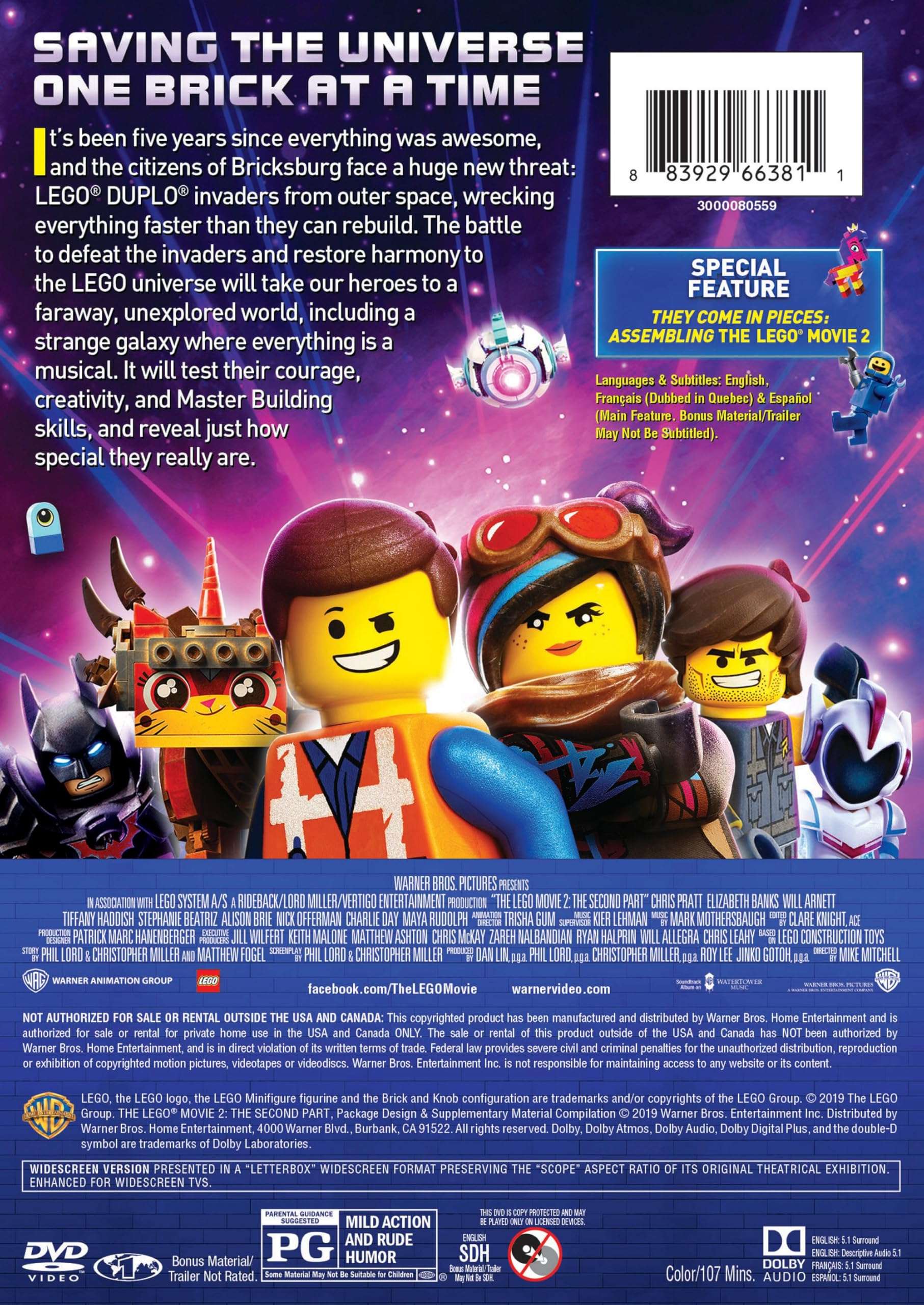 LEGO Movie 2, The: The Second Part (DVD) - Image 3