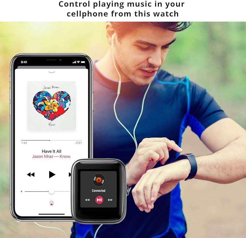 Fitpolo Fitness Tracker with Heart Rate Monitor, Smart Watch 1.8 inches Color Touch Screen IP68 Waterproof Step Calorie Counter Sleep Monitoring Pedometer Watches Activity Tracker for Women Men - Image 8