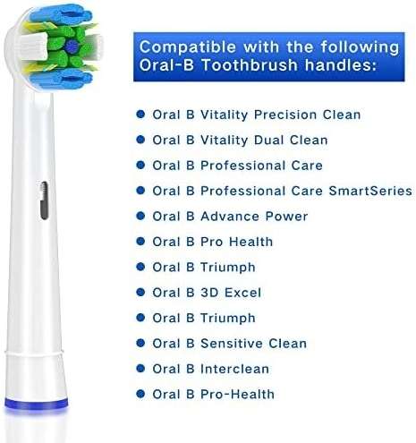 Schallcare Replacement Brush Heads Compatible with Oral B Braun Electric Toothbrush - Floss Toothbrush Head Fits for Oral B Pro 1000 Genius Smart Series (12 Pack) - Image 2