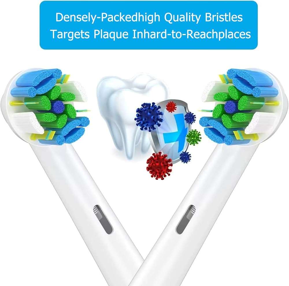 Schallcare Replacement Brush Heads Compatible with Oral B Braun Electric Toothbrush - Floss Toothbrush Head Fits for Oral B Pro 1000 Genius Smart Series (12 Pack) - Image 5
