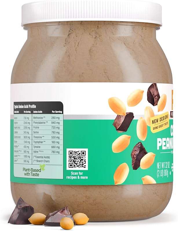 PB2 Performance Peanut Plant Based Vegan Protein Powder | 20g Complete Protein, No Added Sugar, Prebiotic Fiber | Dairy Free, Certified Vegan, Non-GMO, and Gluten Free [Peanut with Dutch Cocoa, 2lb] - Image 8
