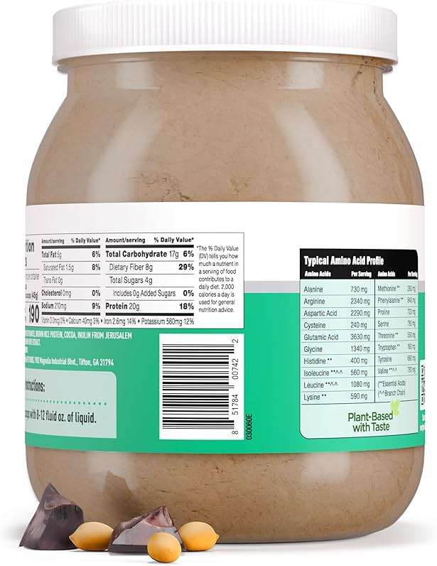 PB2 Performance Peanut Plant Based Vegan Protein Powder | 20g Complete Protein, No Added Sugar, Prebiotic Fiber | Dairy Free, Certified Vegan, Non-GMO, and Gluten Free [Peanut with Dutch Cocoa, 2lb] - Image 9