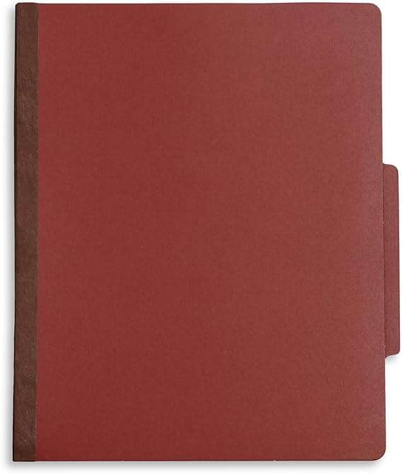 Blue Summit Supplies 10 Red Classification Folders, 3 Dividers, Letter Size with 2 Inch Expansions, 8 Section Brick Red Classification Folder, 10 Pack - Image 4