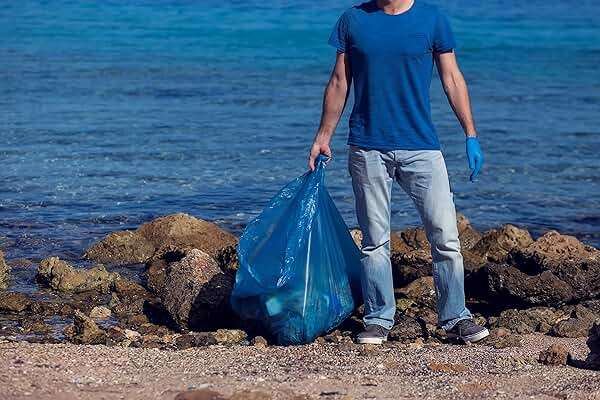 Reli. SuperValue 33 Gallon Recycling Bags (120 Count) Made in the USA - Blue Trash Bags, 30-33 Gallon | Recycling, Garbage | 33Gal with 30Gal - 35Gal Capacity - Image 2