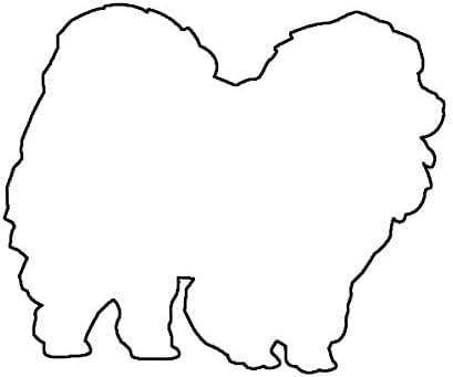 EW Designs Chow Chow Sticker Die Cut Decal Dog Canine pet Bumper Sticker Vinyl Sticker Car Truck Decal 5" - Image 1