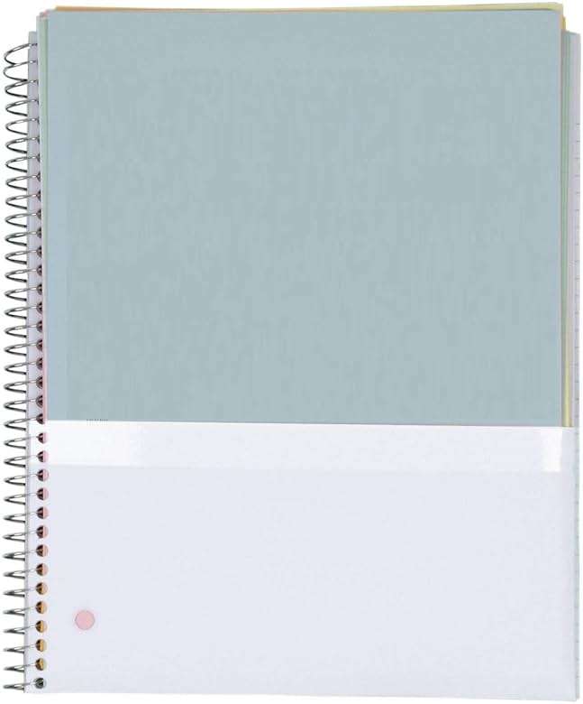 Five Star Spiral Notebook, 1 Subject, 100 Sheets, College Ruled, Graphics, Bitmap Black - Image 2
