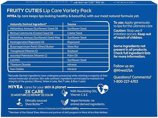 NIVEA Lip Care, Fruity Tinted Lip Balm Variety Pack, Cherry, Strawberry, Blackberry and Watermelon Flavors, 3-in-1 Moisture, Repair and Color, 0.17 Oz Stick, Pack of 4 - Image 13
