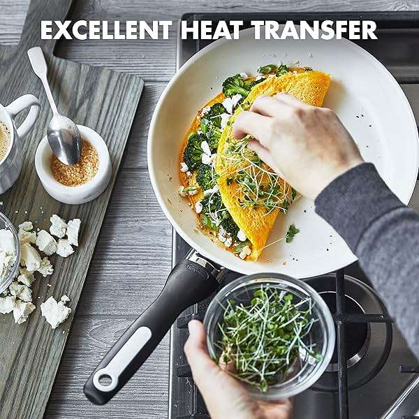 GreenPan Rio Healthy Ceramic Nonstick 10" Frying Pan Skillet, PFAS-Free, Dishwasher Safe, Black - Image 5