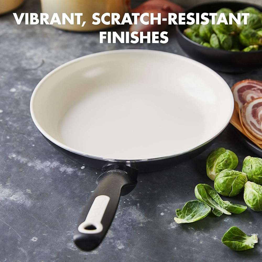 GreenPan Rio Healthy Ceramic Nonstick 10" Frying Pan Skillet, PFAS-Free, Dishwasher Safe, Black - Image 8