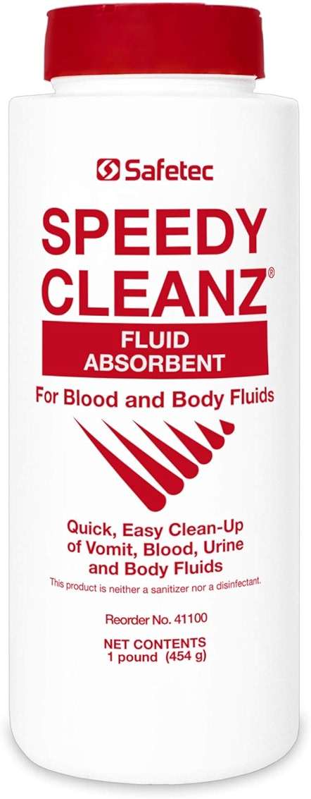Safetec Speedy Cleanz Fluid Absorbent 16 oz. Shaker Top Bottle (Pack of 6 Bottles) - Image 2