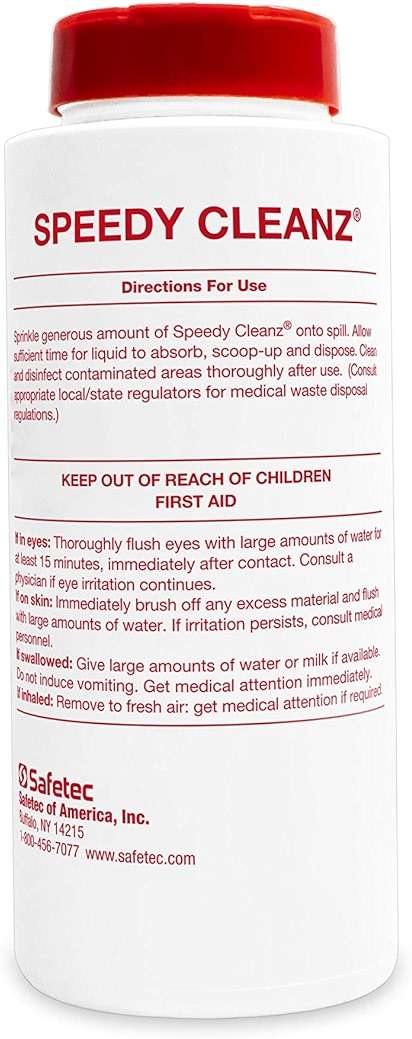 Safetec Speedy Cleanz Fluid Absorbent 16 oz. Shaker Top Bottle (Pack of 6 Bottles) - Image 5