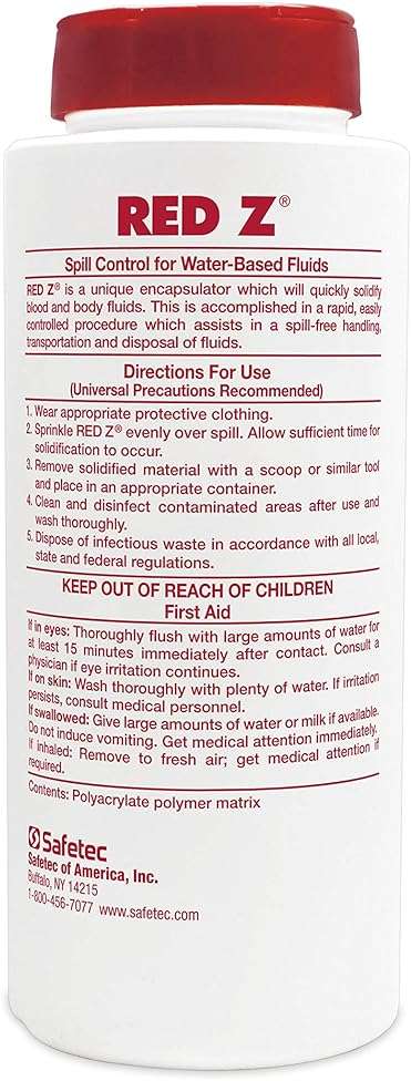 Safetec Red Z Spill Control Solidifier - 15 oz. Bottle (Pack of 2 Bottles) - Image 5