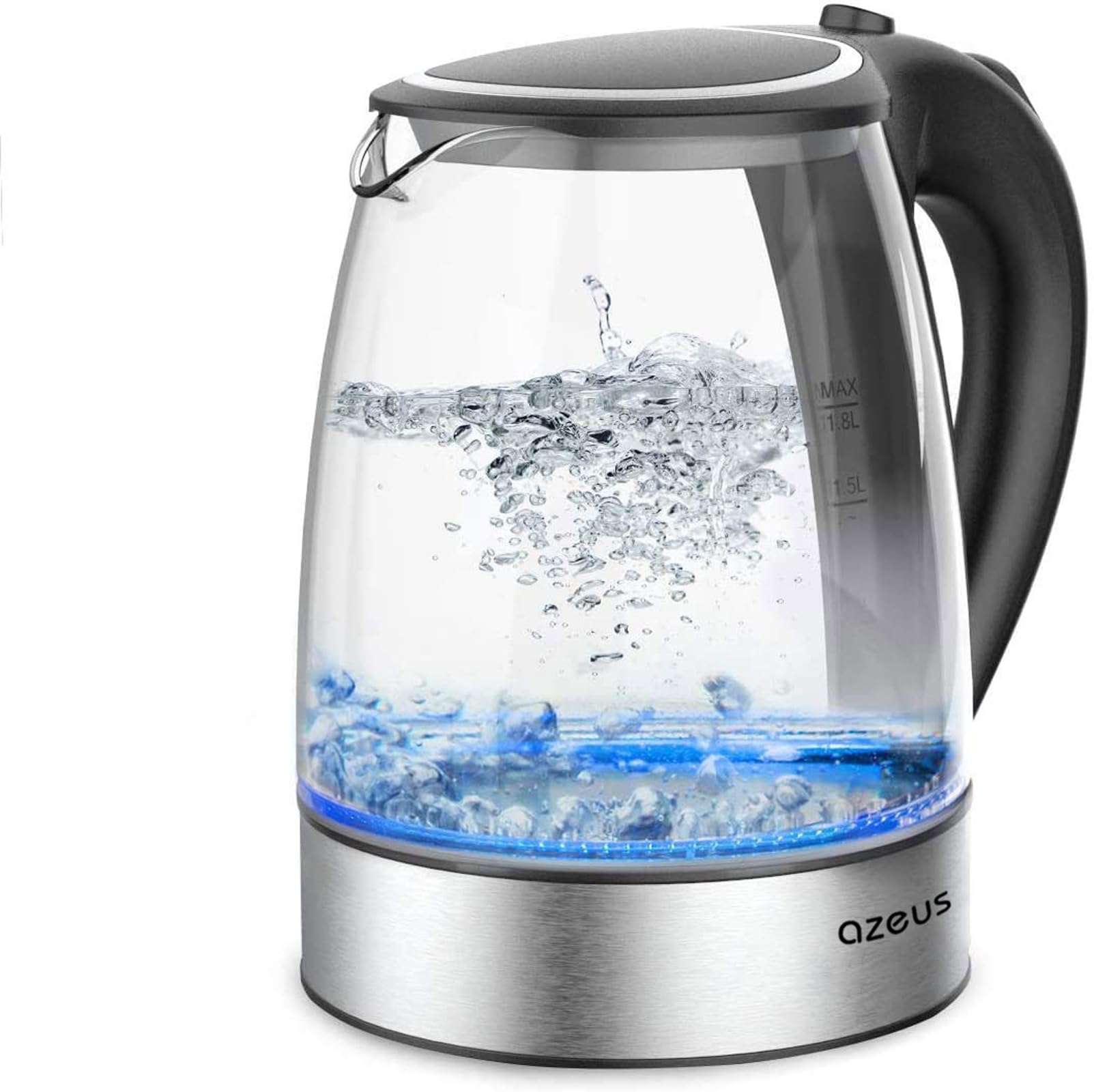 AZEUS Electric Kettle 1500W Tea Kettle, 1.8L Large Capacity with Auto Shut-Off and Boil-Dry Protection, BPA-Free - Image 1