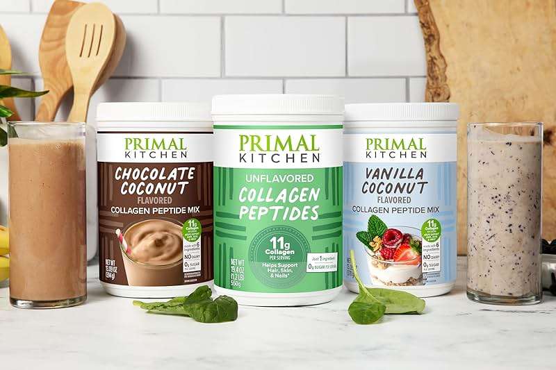 Primal Kitchen Chocolate Collagen Fuel® Drink Mix, Chocolate Coconut Collagen Peptides, No Dairy or Artificial Sweeteners, 20 Ounces - Image 5