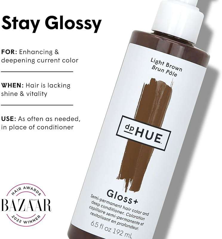 dpHUE Gloss+, Light Brown - Boosts Fading & Faded Hair Color - 8-12 Applications per Bottle - Lasts Up to 8 Washes - Image 2
