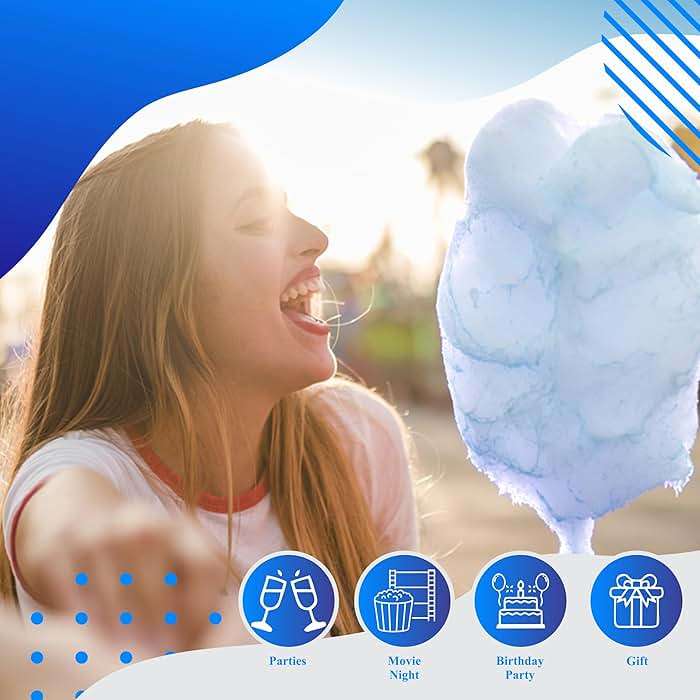 Concession Essentials - CE Floss Sugar -2pk Cotton Candy Floss Sugar 2 Pack (Pink Vanilla and Blue Raspberry) - Image 3