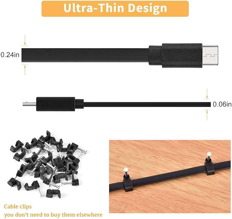 2 Pack 20FT Power Extension Cable for Wyze Cam v4,WyzeCam,Wyze Cam Pan,WYZE Cam OG,NestCam Indoor,Blink,Amazon Cloud Camera,USB to Micro USB Charging and Data Sync Cord (Not for Wyze Cam Pan v3) - Image 5