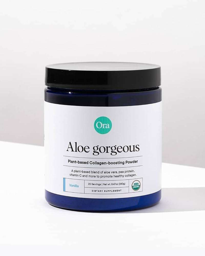 Ora Organic Vegan Collagen-Boosting Powder for Women and Men - Hair, Skin, & Nails Support - Bamboo Silica, Plant-Based Protein, Organic Vitamin C, Aloe Vera - Vanilla Flavor, 20 Servings - Image 8