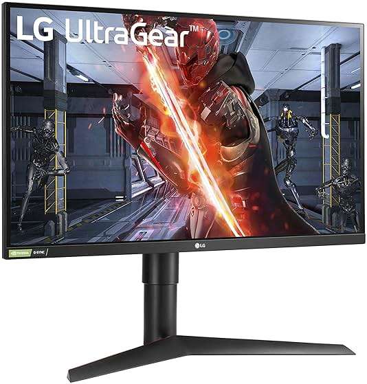 LG 27GL83A-B 27-Inch Ultragear QHD 2560 x 1440 IPS Gaming Monitor, 144Hz, 1ms (GtG), NVIDIA G-SYNC, AMD FreeSync, HDR10, HDMI, DisplayPort, Tilt/Height/Pivot Adjustable Stand, Black - Image 3