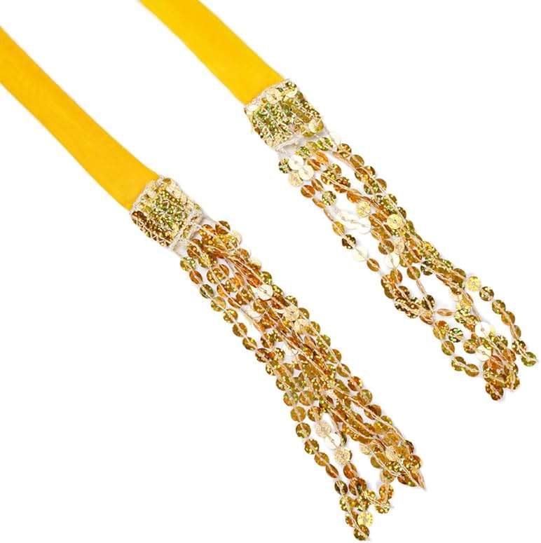 Women's Sequin Tassel Skirts Rave Fringe Hip Scarf for Festival - Image 9