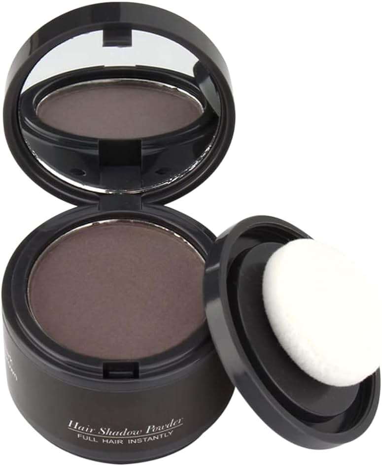 gowwim Hairline Powder(Dark Brown) Hair Root Dye, Instantly Hair Color Shadow Cover Gray Hair Root, Hair Touch-Up, Thin Hair Powder 4 g - Image 1