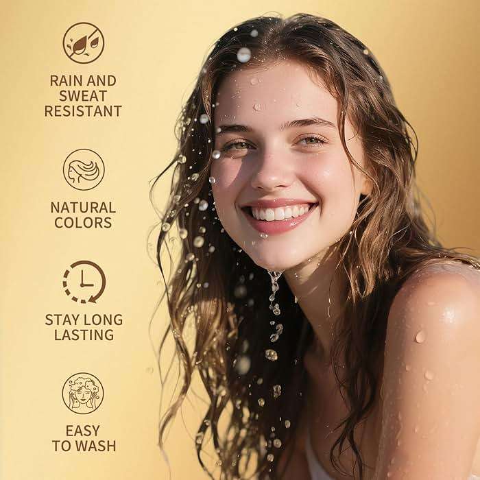 Hairline Powder (Medium Brown) - Instantly Cover Gray Roots, Hair Touch-Up, Hair Color Shadow for Thin Hair - Image 3