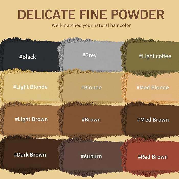 Hairline Powder (Medium Brown) - Instantly Cover Gray Roots, Hair Touch-Up, Hair Color Shadow for Thin Hair - Image 10