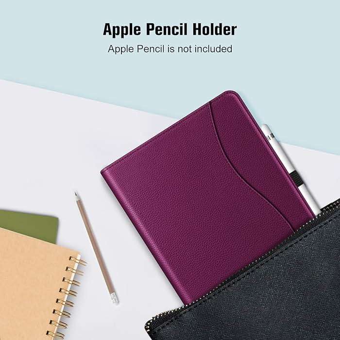 Fintie Case for iPad 9th / 8th / 7th Generation (2021/2020/2019) 10.2 Inch - [Corner Protection] Multi-Angle Viewing Stand Cover with Pocket & Pencil Holder, Auto Sleep Wake, Purple - Image 6