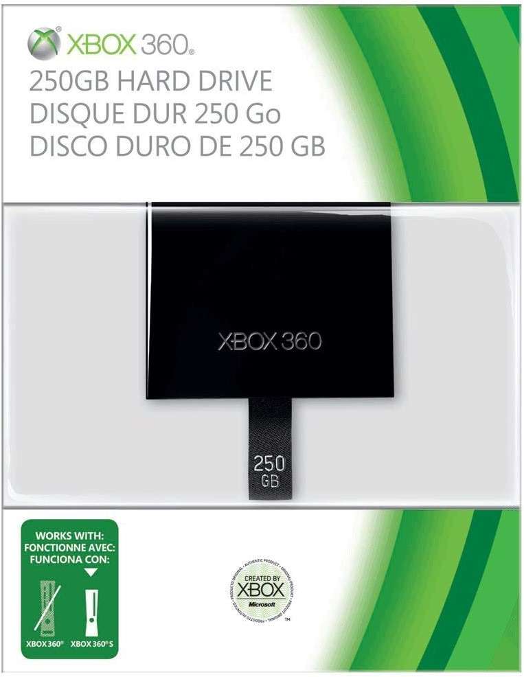 Xbox 360 250GB HardDrive - Xbox Slim Only (Renewed) - Image 1