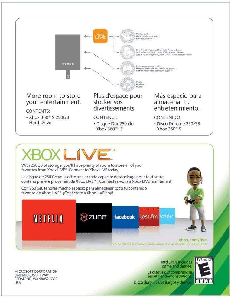 Xbox 360 250GB HardDrive - Xbox Slim Only (Renewed) - Image 2