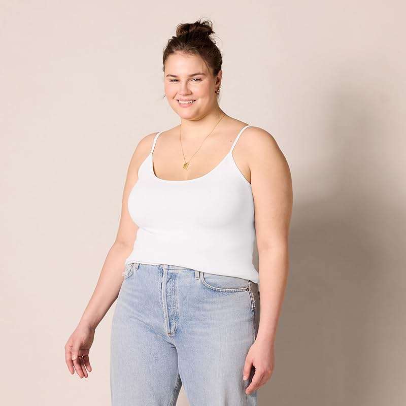 Amazon Essentials Women's Slim-Fit Camisole for Layering and Everyday Wear, Pack of 4 - Image 6