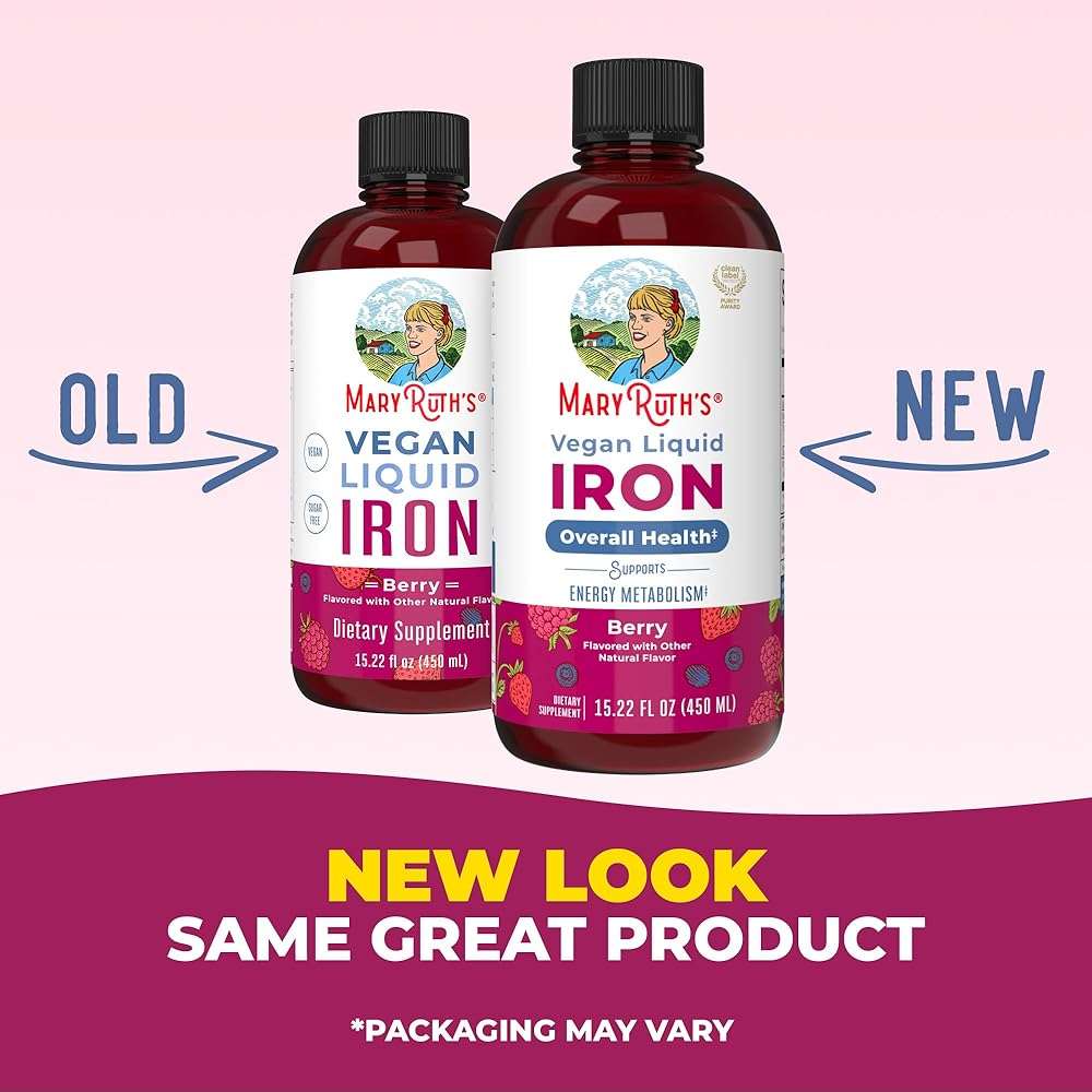MaryRuth’s Liquid Iron | Iron Supplement for Women Men & Kids | Red Blood Cell Formation | Oxygen Support | Energy Metabolism | Ages 4 & Up | Sugar Free | Vegan | Non-GMO | Gluten Free | 15.22 Fl Oz - Image 9