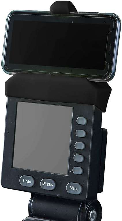 Vapor Fitness Phone Holder Made for PM5 Monitors of Concept 2 Rower, SkiErg and BikeErg - Silicone Smartphone Cradle Compatible with Concept 2 Rowing Machine. Ideal Rower Accessories - Image 1