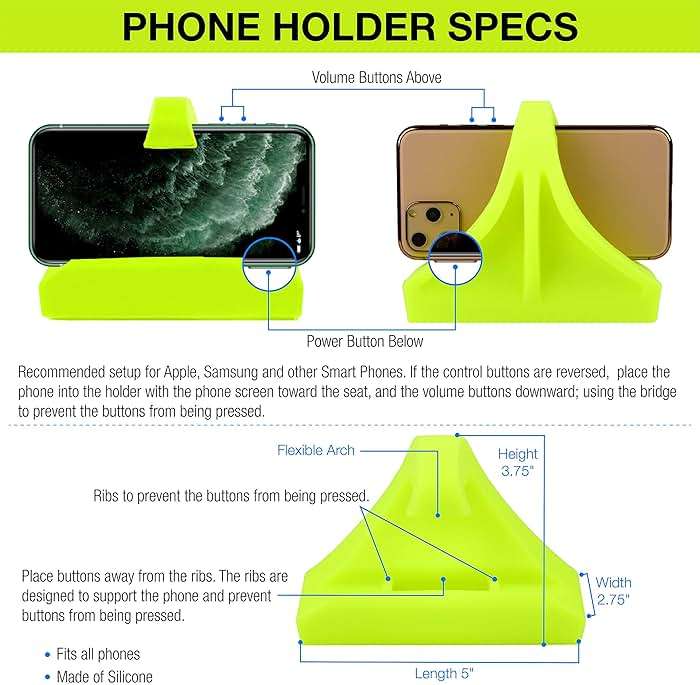 Phone Holder Made for PM5 Monitors of Concept 2 Rower, SkiErg and BikeErg - Silicone Smartphone Cradle Compatible with Concept 2 Rowing Machine. Ideal Rower Accessories - Image 3