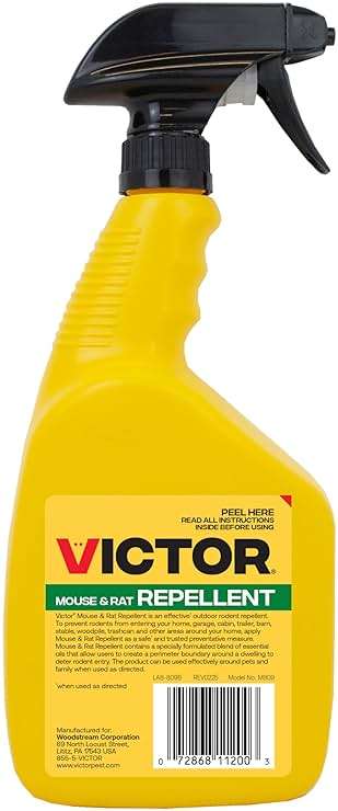 Victor Mouse and Rat Repellent Spray - M809 - Natural, Non-Toxic Rodent Repellent Spray for Indoor and Outdoor Use - Ready to Use - 32 fl oz Bottle - Up to 67 Linear Ft Coverage - Image 12