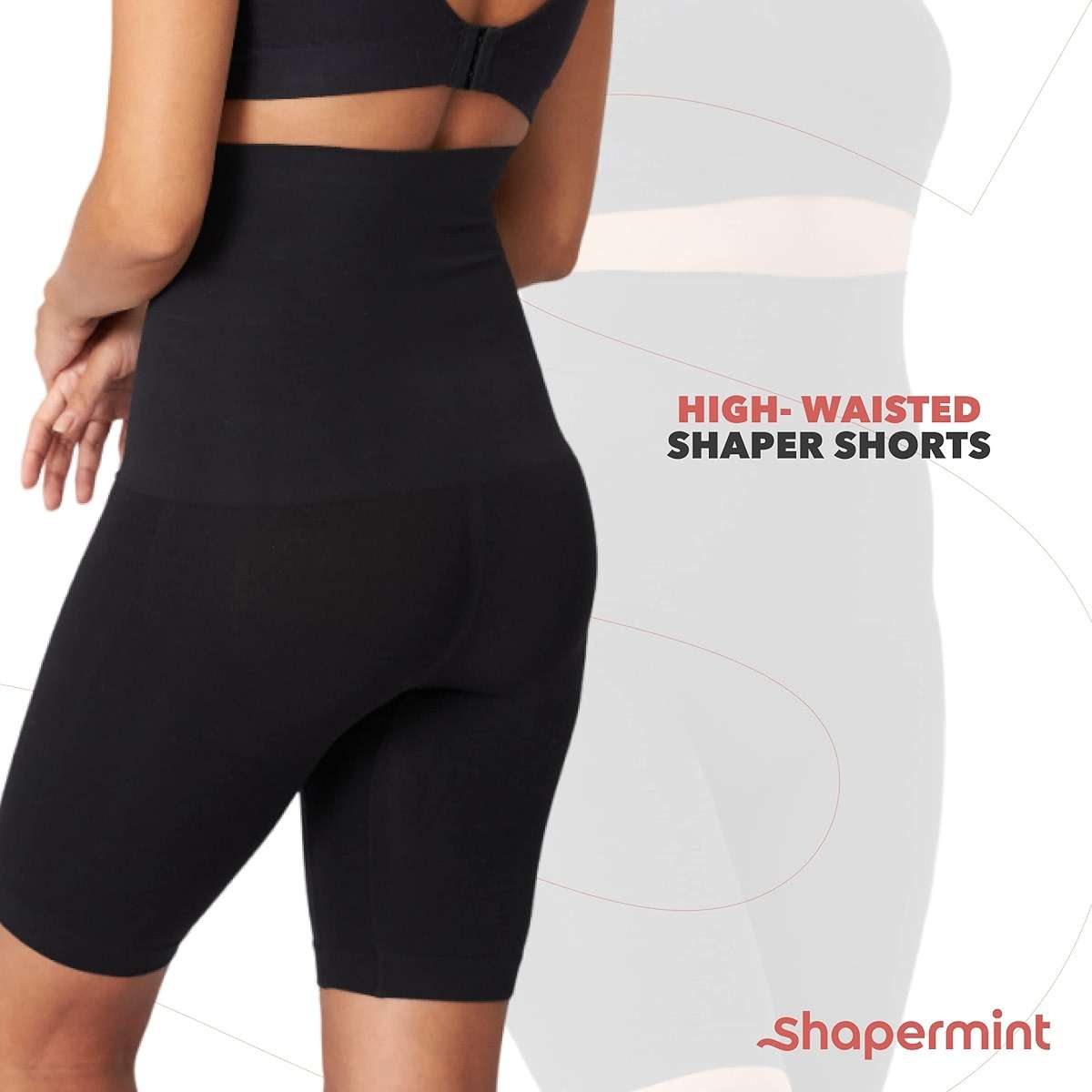 SHAPERMINT Shapewear for Women - High-Waisted Shapewear Tummy Control Shorts, Thigh Slimmer, Underwear for Women - Image 7
