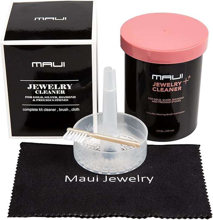 Maui Liquid Jewelry Cleaner Solution Complete kit with Cloth .. NOT Guaranteed to Work on All Jewelry. Only Works on 95% of specified Jewelry Below. Must Read Description - Image 1