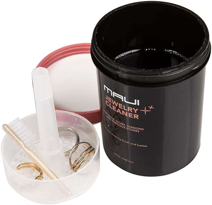 Maui Liquid Jewelry Cleaner Solution Complete kit with Cloth .. NOT Guaranteed to Work on All Jewelry. Only Works on 95% of specified Jewelry Below. Must Read Description - Image 4